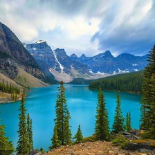 Схема вышивки «Озера в горах :)»