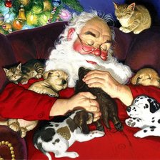 Схема вышивки «Санта.Зимний сон.»