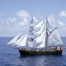 Схема вышивки «корабль»