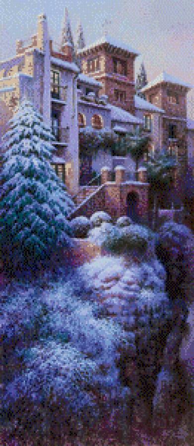 загородный дом - снег - предпросмотр