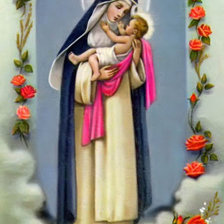 Схема вышивки «Santa Rosa de Lima -Estampa»