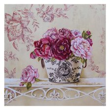 Схема вышивки «Винтазжные пионы»