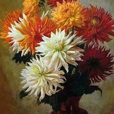 Схема вышивки «Солнечные астры.»