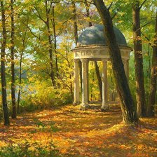 Схема вышивки «Осенняя ротонда.»