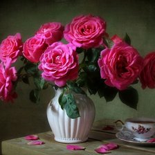 Схема вышивки «Букет роз»