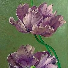 Схема вышивки «три цветка»