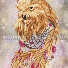 Схема вышивки «Сова ловец снов»