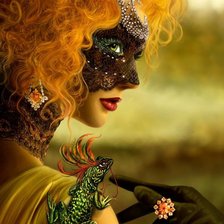 Схема вышивки «Незнакомка»