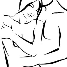 Схема вышивки «Влюбленные»