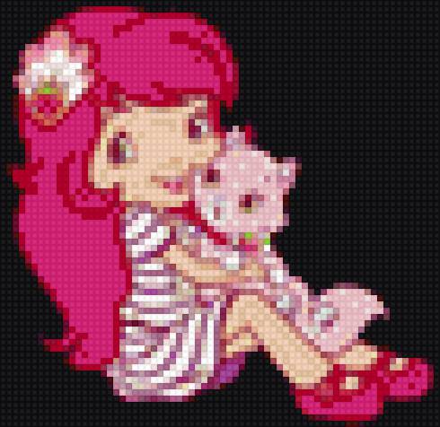 Шарлотта с кошкой - предпросмотр