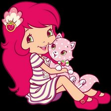 Шарлотта с кошкой