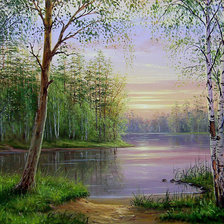 Схема вышивки «рассвет»