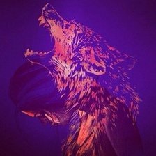 Схема вышивки «Волк»