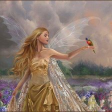 Схема вышивки «ангел»