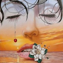 Схема вышивки «девушка»