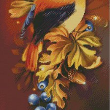 Схема вышивки «Птичка»