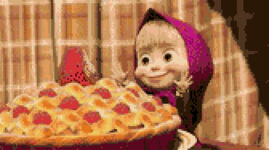 Маша с пирогом - схемы - предпросмотр