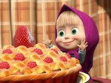 Схема вышивки «Маша с пирогом 1»