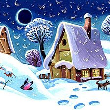 Схема вышивки «Домик»