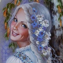 Схема вышивки «Русская красавица»