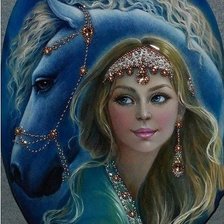 Схема вышивки «Красавицы»