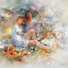 Схема вышивки «couple»