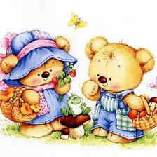 мишки и лето