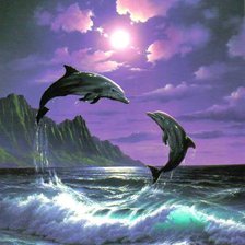 Схема вышивки «La Danza de los del delfines»