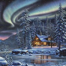 Схема вышивки «Северное сияние»