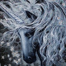 Схема вышивки «Единорог»