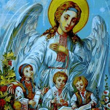 Схема вышивки «ангел охоронець»