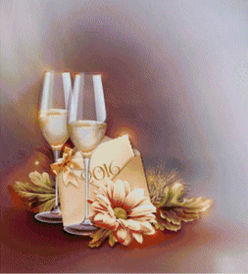 Новый год - фужеры - предпросмотр