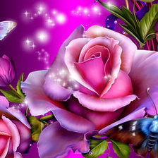 Схема вышивки «Розы.»