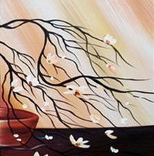 Схема вышивки «ветка вишни часть 3»