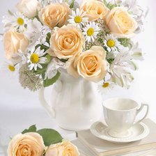 Схема вышивки «розы»