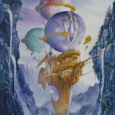 Схема вышивки «корабль»