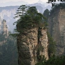 Схема вышивки «Пейзаж, гора»