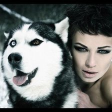 Схема вышивки «девушка»