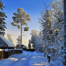 Схема вышивки «зима»