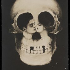 Схема вышивки «Череп иллюзия»