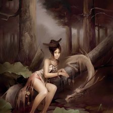 Схема вышивки «дракон»