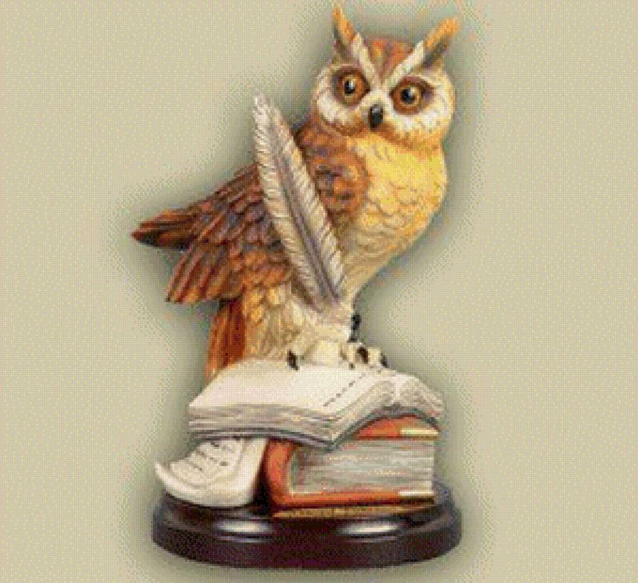 сова - знание, фигурка - предпросмотр