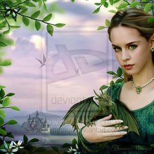 Схема вышивки «девушка»