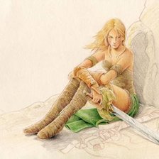 Схема вышивки «воин»