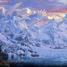 Схема вышивки «зима»