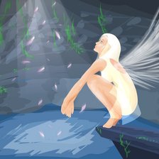 Схема вышивки «ангел»