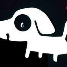 Схема вышивки «собака-улыбака»