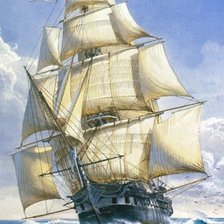 Схема вышивки «Парусник»