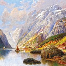 Схема вышивки «Пейзаж»