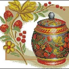 Схема вышивки «ягодки хохлома»